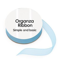 Simple and Basic SBA406 - Organza ribbon Light Blue 8mm x 10m