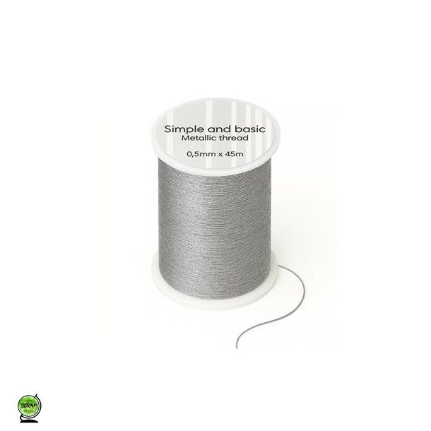 Simple and Basic SBA654 - Metallic thread silver 0,5mm x 45m