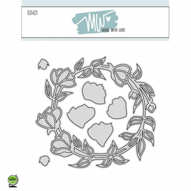 MW Made with love 63421 - Dies Flower wreath