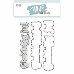 MW Made with love 63436 - Dies tekst Gldelig jul