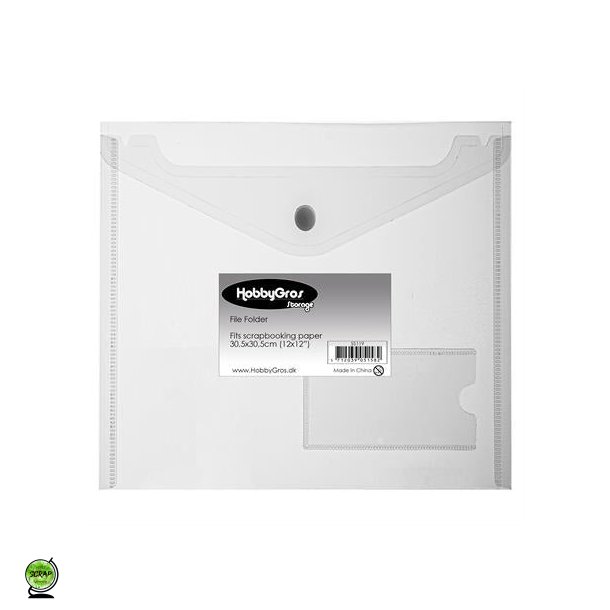 HobbyGros SS119 - Plastlomme opbevaring 12x12"