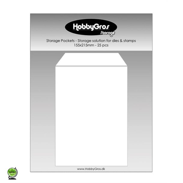 HobbyGros SS134 - Plast lommer 155x215mm 25 stk. (A5)