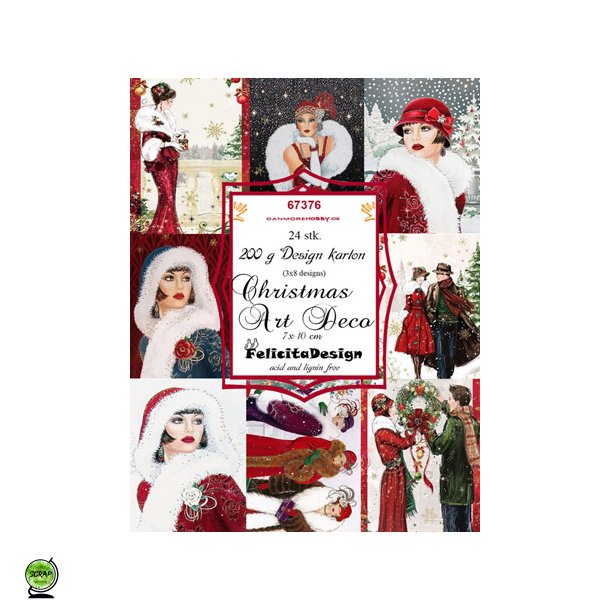 FelicitaDesign 67376 - Christmas Art Deco 7*10 cm
