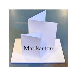 Kortbase 829603 - A6 Topfold hvid 100 ark. 10,5*29,7 cm