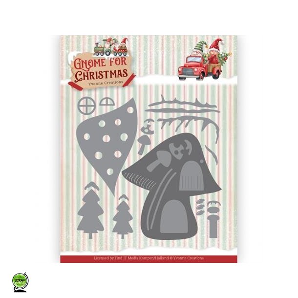 Yvonne Creations YCD10360 - Dies Christmas Gnome home