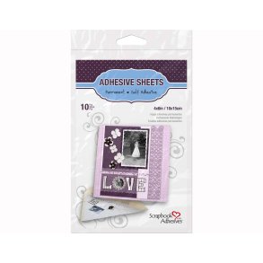 3L Adhesive sheets permanent 100x150mm 10 stk