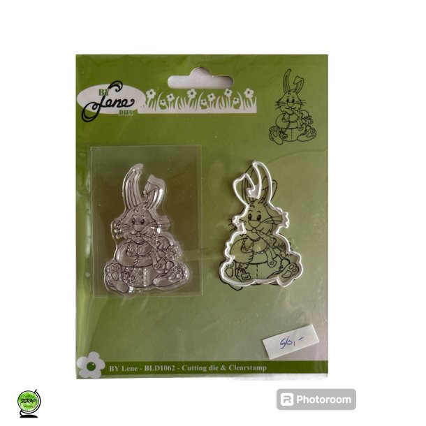 By Lene BLD1062 - Die &amp; clearstamp Kanin