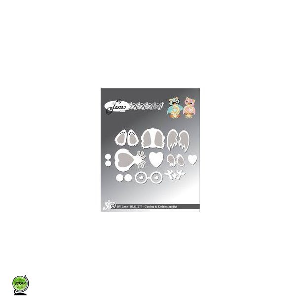 By Lene BLD1277 - Dies Ugler 2 stk.
