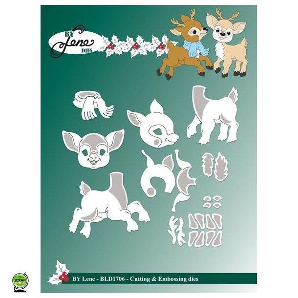 By Lene BLD1706 - Dies Bambi 2 stk. lille