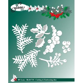 By Lene BLD1710 - Dies Christmas greens