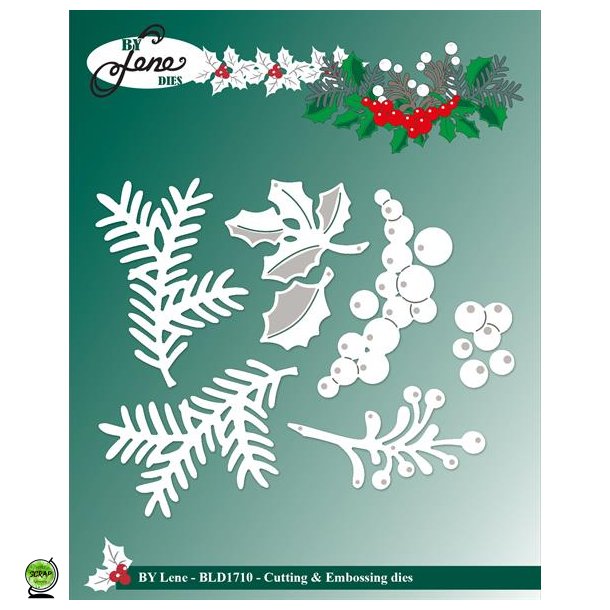 By Lene BLD1710 - Dies Christmas greens