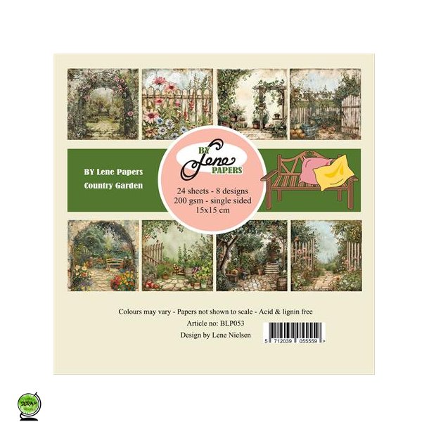 By Lene BLP053 - Country Garden 15*15 cm