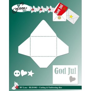 By Lene BLD1003 - Dies Envelope with text