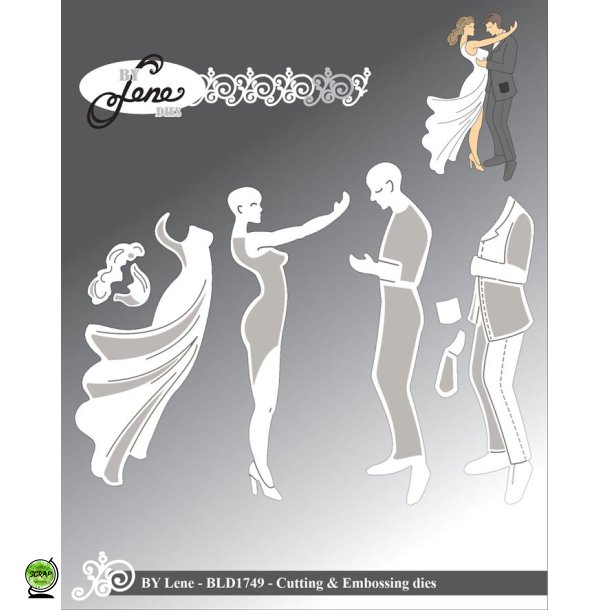 By Lene BLD1749 - Dies Wedding couple