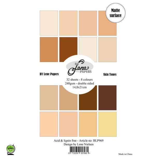 By Lene BLP969 - Paperpad Skin Tones 14,8x21 cm 