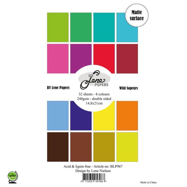 By Lene BLD967 - Paperpad Wild sapeurs 14,8x21 cm 