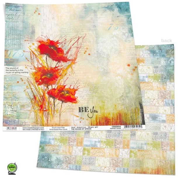 Ciaobella CBSS033 - The sound of spring Poppis dance 30,5*30,5 cm