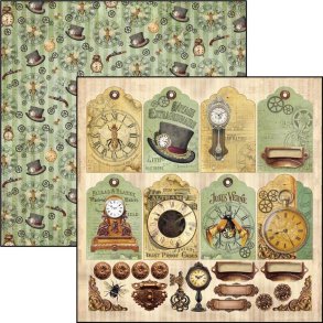 Ciaobella CBSS075 - Voyages extraordinaires tags & deco 30,5*30,5 cm