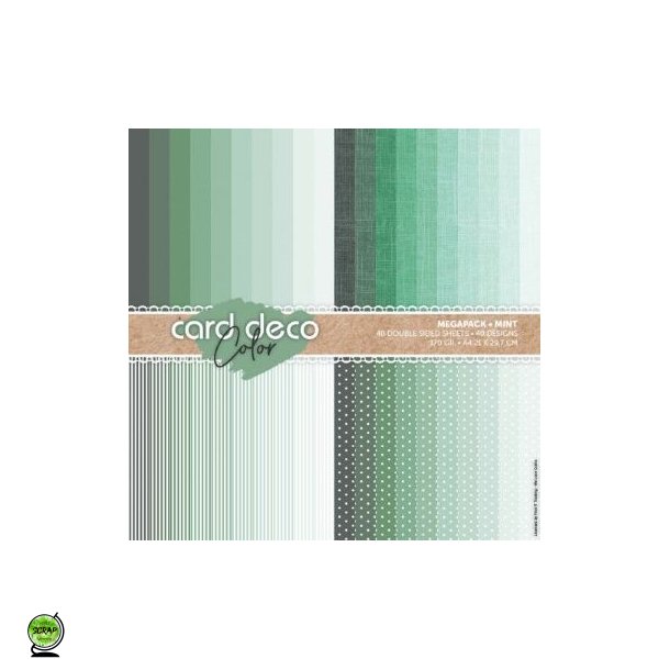Card Deco CDCPPA419001 - Megapackk A4 grn 