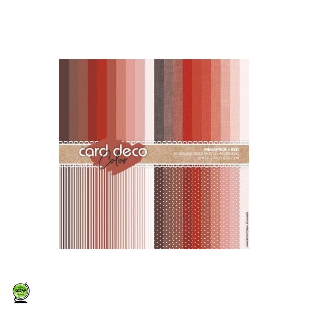 Card Deco CDCPPA419002 - Megapackk A4 rd