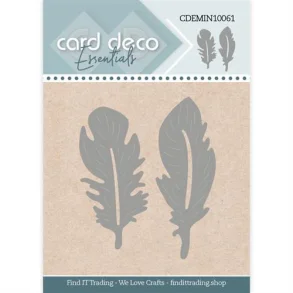 Card Deco CDEMIN10061 - Dies Fjer 2 stk.
