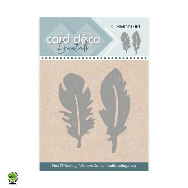 Card Deco CDEMIN10061 - Dies Fjer 2 stk.