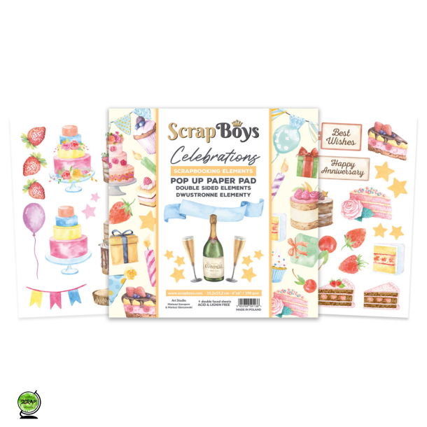 ScrapBoys SB-CEPO-01 - Celebrations pop up 15*15 cm