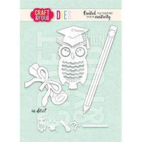 Craft & You CW292 - Dies Set with owl