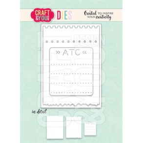 Craft & You CW297 - Dies ATC ticket set