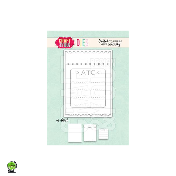 Craft &amp; You CW297 - Dies ATC ticket set