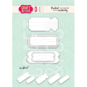 Craft & You CW295 - Dies Set of 3 tickets