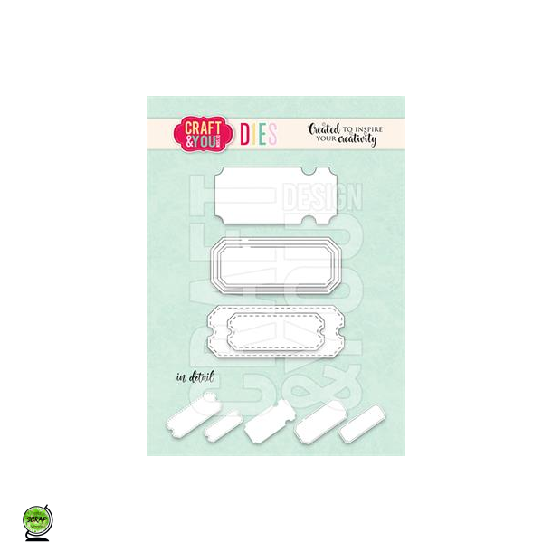 Craft &amp; You CW295 - Dies Set of 3 tickets