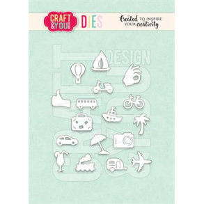 Craft & You CW299 - Dies Travel pictograms