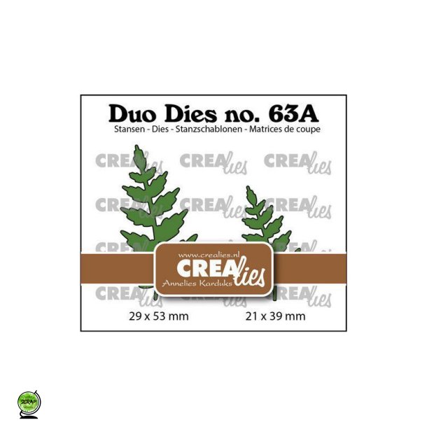 Crealies CLDD63A - Dies Leaves mirror image