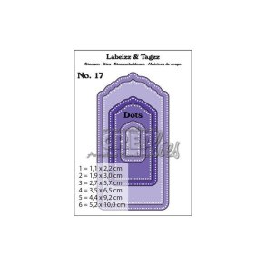 Crealies CLLT17 - Dies Tags with dots