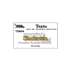 Crealies CLTDK04 - Dies Tekst student