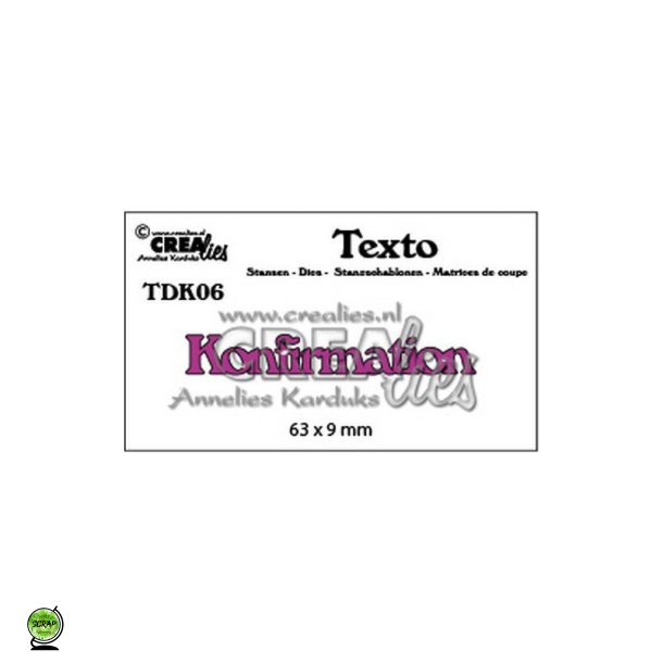 Crealies CLTDK06 - Dies Tekst konfirmation