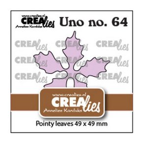 Crealies CLUno63 - Dies Poinsettia round leaves