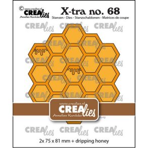 Crealies CLXtra68 -Dies Honeycomb
