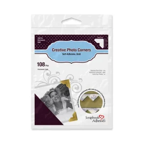 3L Creative photo corners gold 108 stk.