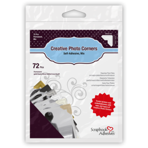3L Creative photo corners mix colors 72 stk.