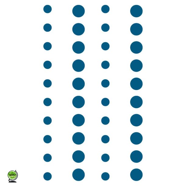 Design5 D500002ED - Enamel dots Dark blue sky