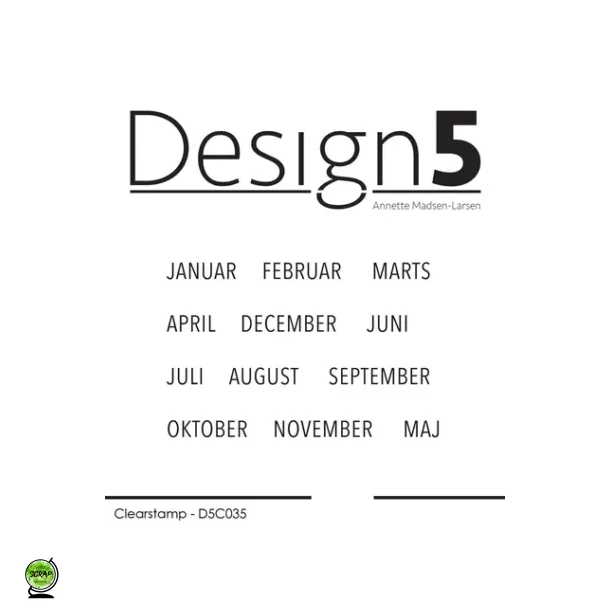 Design5 D5C035 - stempel "mneder"