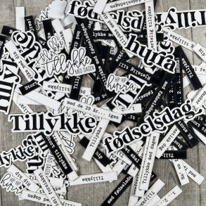 Dan cuts 1984 - Die cuts Tekster - tillykke