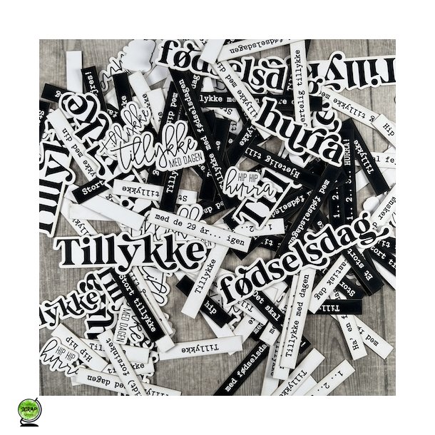 Dan cuts 1984 - Die cuts Tekster - tillykke