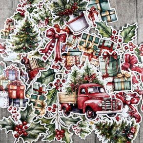 Dan cuts 2877 - Die cuts Kristtjrn og julebiler