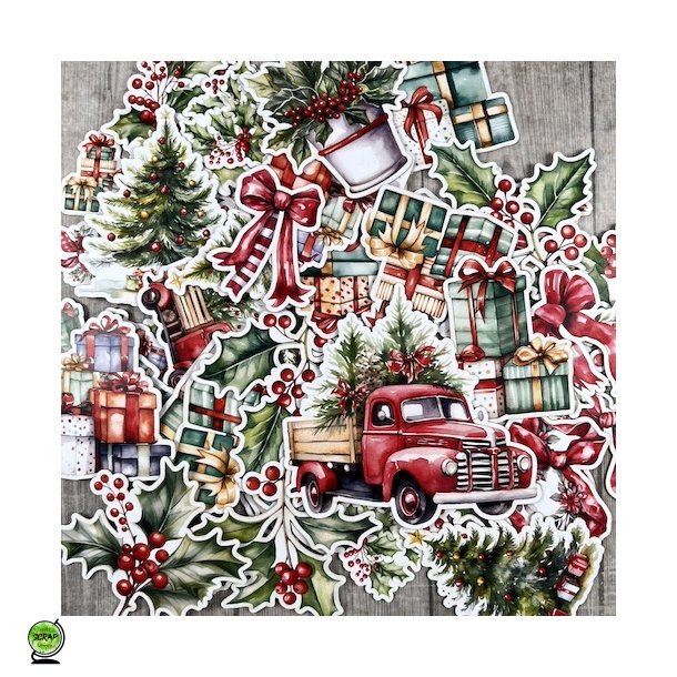 Dan cuts 2877 - Die cuts Kristtjrn og julebiler