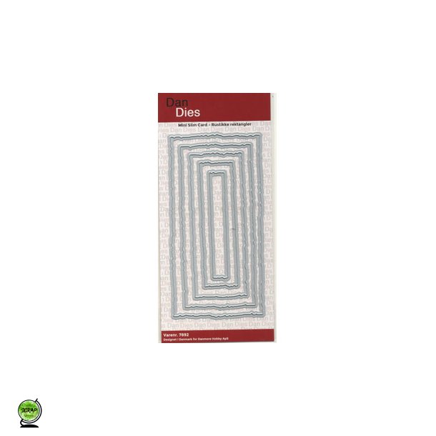 DanDies 7892 - Dies Mini slim card rustikke kanter