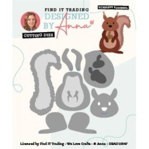 Designed by Anna SBAD10047 - Dies Scarlett Squirrel