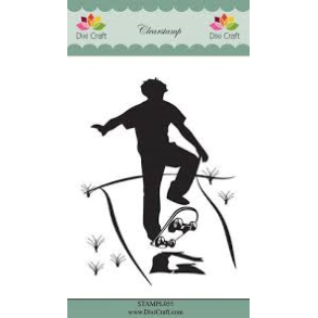 Dixi Craft STAMPL055 - stempel Skaterdreng